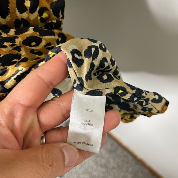 Hunter Bell womens leopard print tunic dress 100% silk size Xs luxury designer - Picture 8 of 12